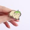 Flowers Leaf Hat Enamel Pins Cat Rabbit Bunny Frog Duck Brooches Badges Cute Cartoon Animal Jewelry Gift for Pet Friends