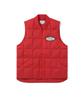 Ripstop Quilted Down Vest Red