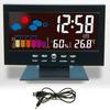 Digital LED Alarm Clock with Weather Display Hygrometer Thermometer Calendar