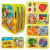 Montessori Busy Quiet Book Frühes Lernaktivitätenbuch für Kleinkinder Feinmotorik Baby Entwicklungsspielzeug Stoffbücher 1 3 J
