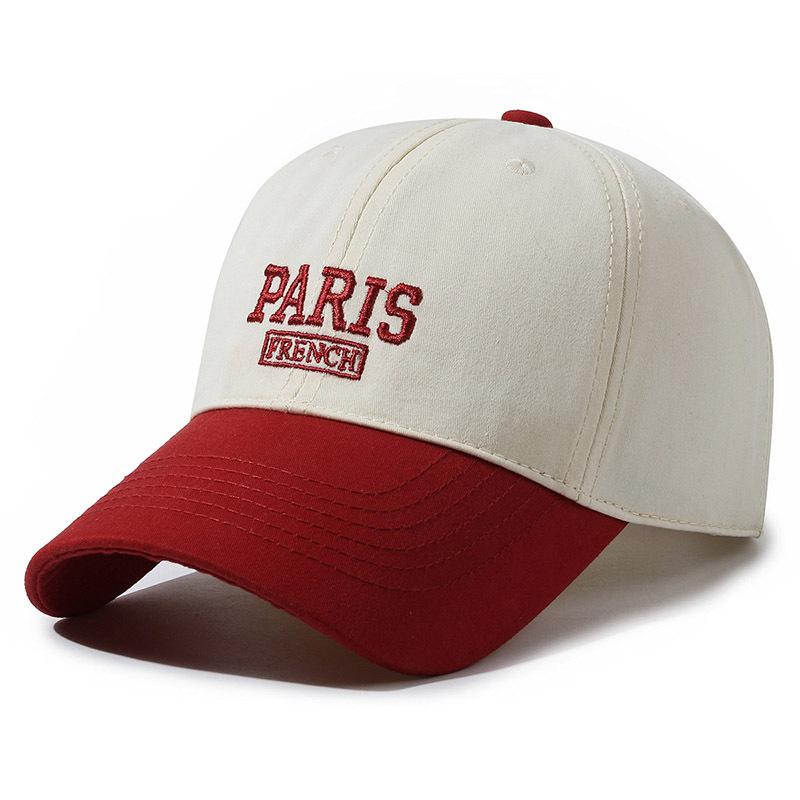Șapcă de baseball de culoare contrastantă șapcă brodata cu litere de primăvară, toamnă, vară, în aer liber, pălărie sport pentru bărbați, pălărie cu protecție solară, șapcă Panama coadă de cal
