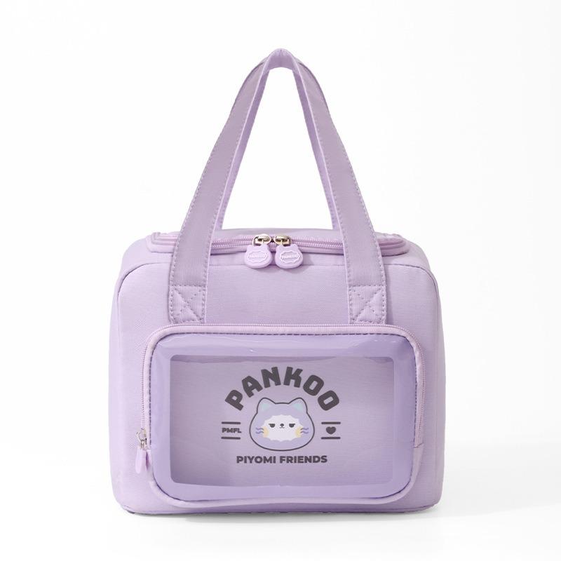 New Lunch Box Bag Aluminized Oxford Insulated Thermal Bag Outdoor Heat Cold Protection Portable Meal Carrier for Work School
