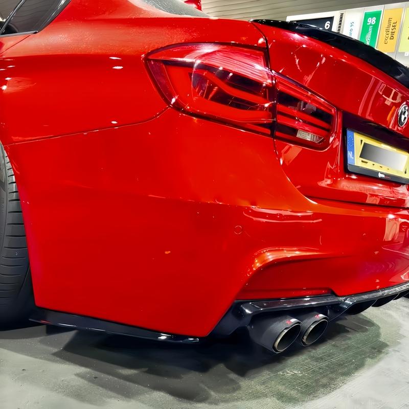 PSM Style Gloss Rear Bumper Side Splitter For BMW 3 Series M Pack F30 F31 320d 325i 330i 330d 340i 2012-2019 Bodykits Tuning