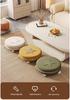Cream Low Stool with Backrest and Universal Wheels - Ideal for Home, Grout, and Children's Use, Silent Sliding Design