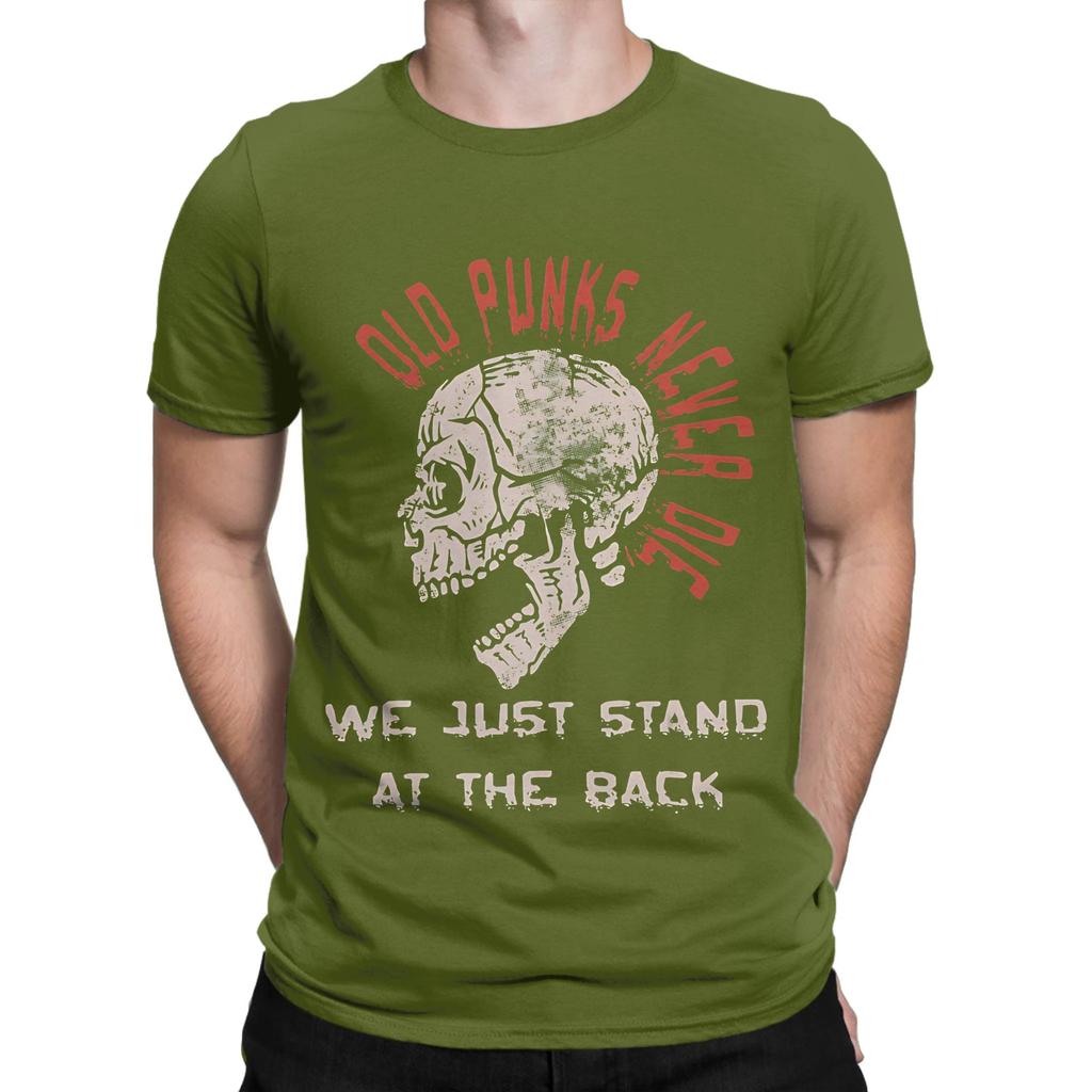 Staří Punks Nikdy Nezemřou Rocková Hudba Novinka 100% Bavlna Tričko Staří Punks Nikdy Nezemřou Vrchní Díly Trička Pro Unisex