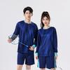Quick-Dry Breathable Badminton Training Long Sleeve Set Unisex Sportswear Tennis Volleyball Gym Fall