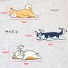 MDLUFY Car Sticker, Pet Dog, Cute, Cute Illustration of a Dirty Dog, Waterproof, Husky