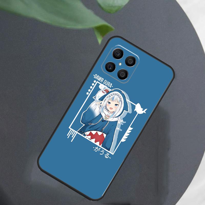 Gawr Gura Hololive Girl For Honor Magic 8 7 6 Pro Case For Honor Win RT X9d X9c X9b X9a X8c X8b 50 70 90 200 400 Lite