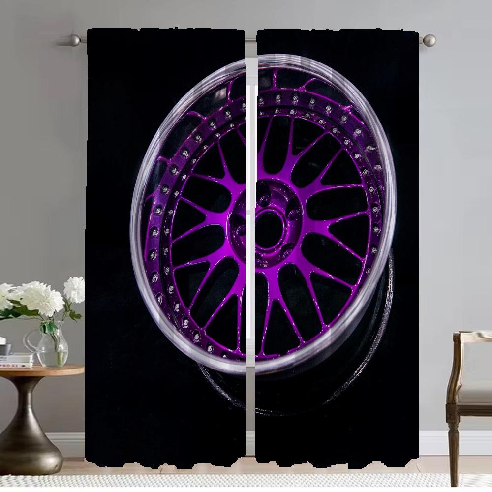 

Затемняющие шторы BBS 2 шт. Шторы для гостиной Занавеска-перегородка Шторы Тюль для спальни Хэллоуин Украшение Кухня W50xH70cmx2pcs-CL