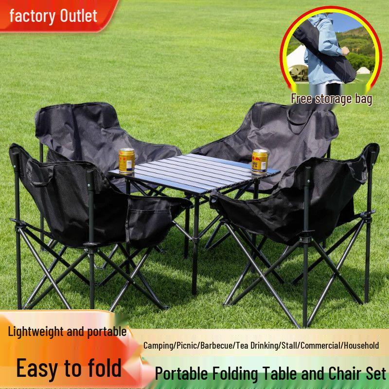 Affordable Portable Folding Camping Table & Chair Set