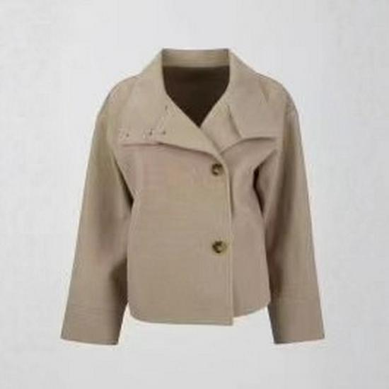 Women's Hot Style Autumn & Winter Wool Double-Sided Coat, Short Stand-Up Collar, Single-Breasted, Elegant Design