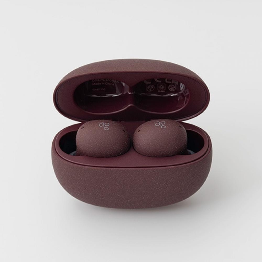 Ag Complete Wireless Earphones Uzura  Quail  Active Noise Cancelling Bluetooth Compatible Bordeaux Ag Uzura Bordeaux