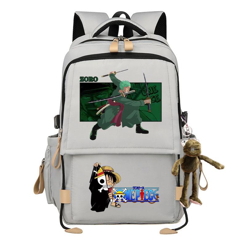 Zaino elegante di grande capacità a tema One Piece per studenti. 7529