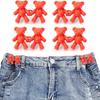 8pcs Fashion Bear Detachable Tighten Waist Button Pin Adjustable Waist Buckle Extender Pin for Skirt Pant
