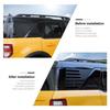 2xRear Window Glass Triangle Sticker Decals For Ford Bronco Sport 21+ Flag Black