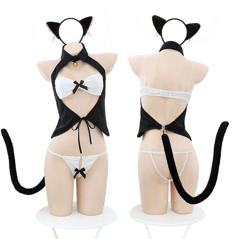 Cat Sexy Sexy Fox Erotic Sexy Halloween Set of 6 [Ahegao] Cosplay, Lingerie, Extreme, Women's, Cosplay, Cat, Maid, Animal, Cute, Erotic, White,