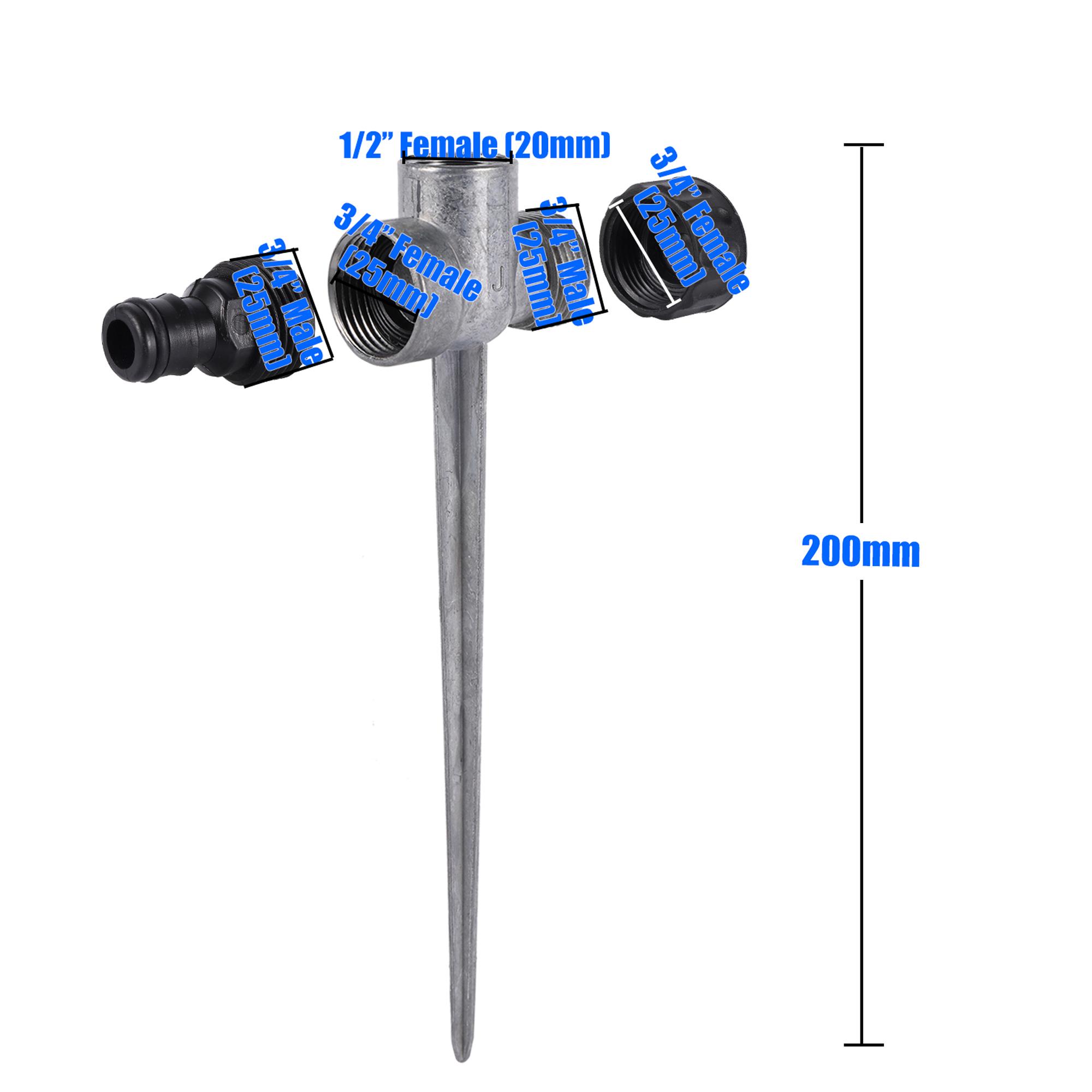 

1/2 наружная резьба вращающийся кулисный дождеватель регулируемый ударный дождеватель газон сад парк фруктовый полевой полив сопло