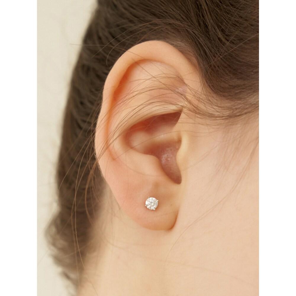 (925 Silver) Moissanite 0.25 Carat 0.1 Carat Earrings De0001