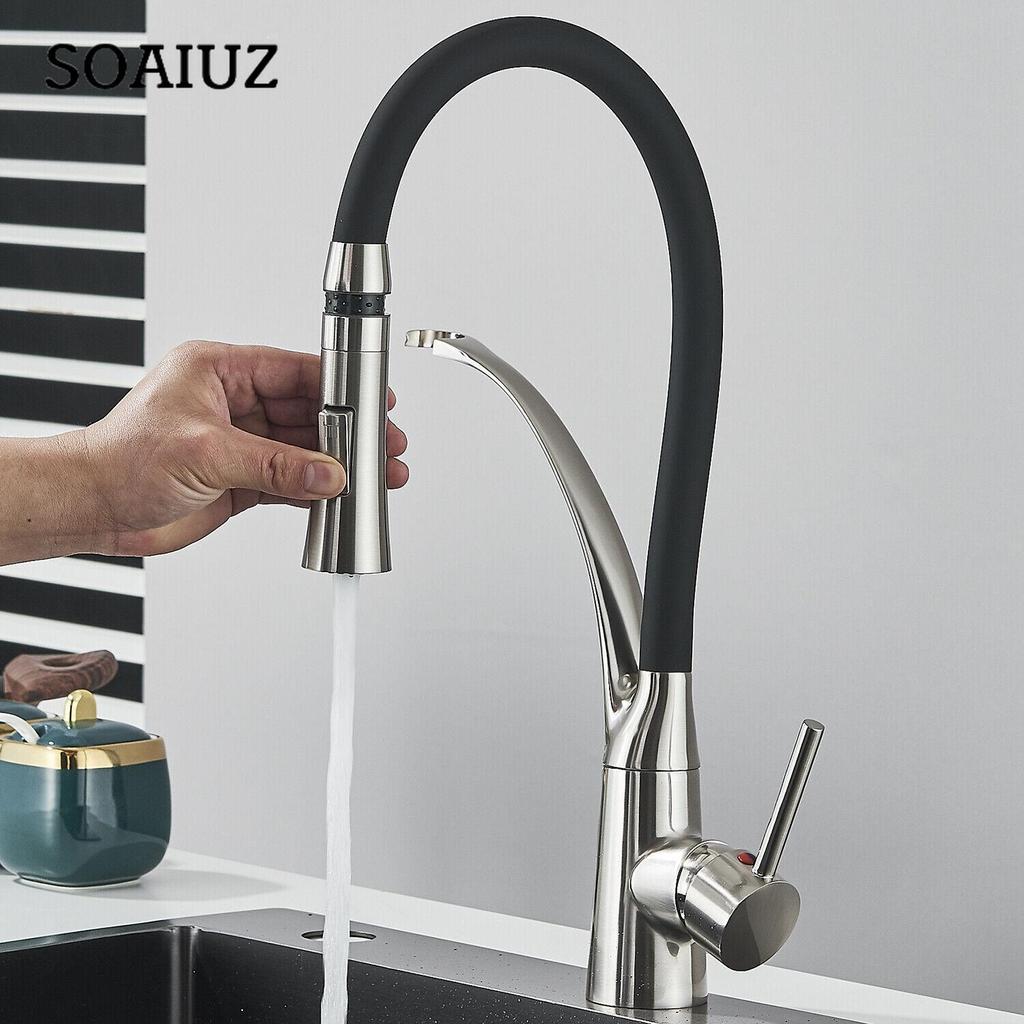 Kitchen Faucet 360° Stainless Steel Extendable Faucet with Shower Faucet for Kitchen