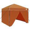 Pop Up Gazebo Tent Orange 243 X 243 X 251 Cm Fabric