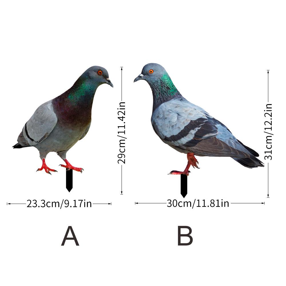 YKLU069-256 3D Rooster, Hen, Duck & Pig Outdoor Garden Decoration Plug