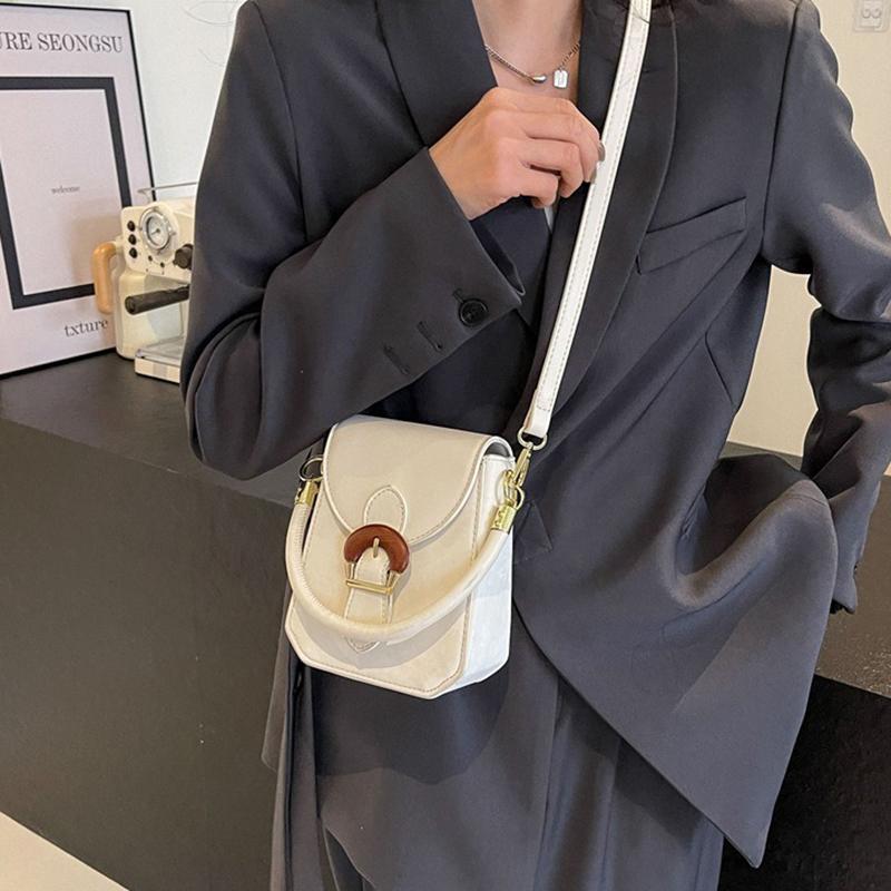 High-end Bags for Women 2024 New Fashion Horseshoe Buckle Handbags Popular One-shoulder Cross-body Small Square Bag