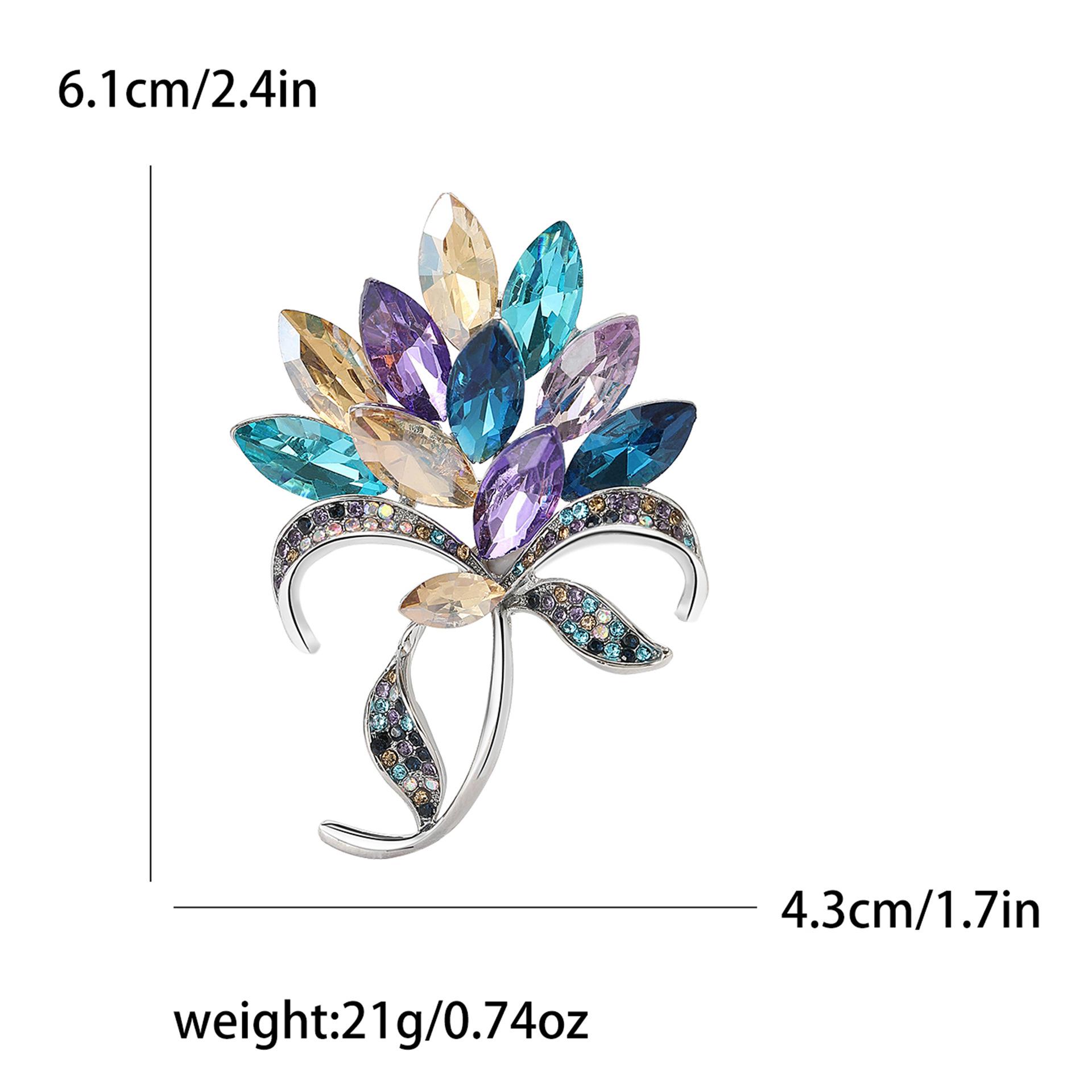 

Мода Ретро сплав горный хрусталь ручной букет брошь элегантный темперамент женская одежда корсаж ювелирные изделия булавка