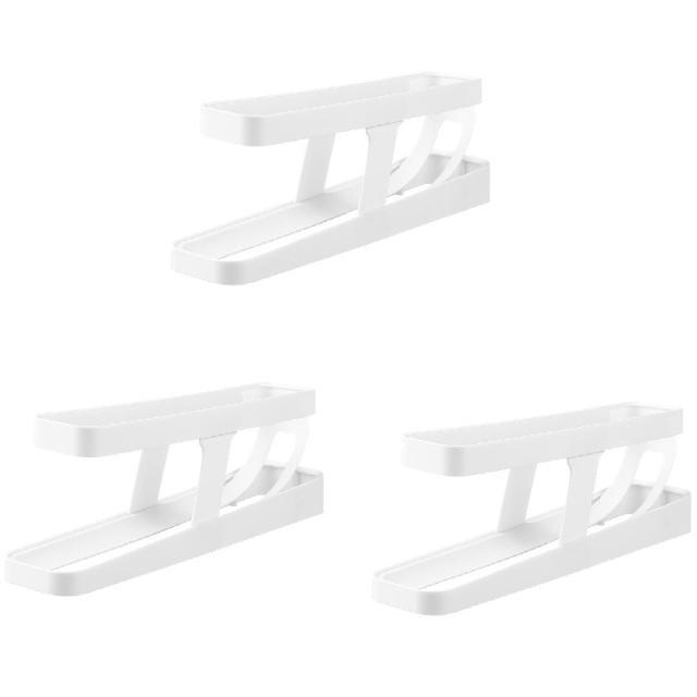 3-1Pc Automatic Rolling Egg Holder Fridge Egg Storage Rack Double-layer Fridge Egg Dispenser Refrigerator Kitchen Food Organizer