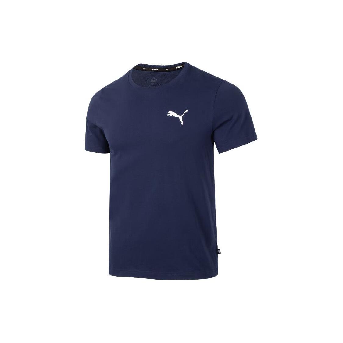 

New PUMA Set-in Sleeve T-Shirt Men s Marine Blue 845925-76 M