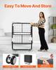 Rollaway Bed Folding Bed with 4 Inches Foam Mattress for Adults & Guest