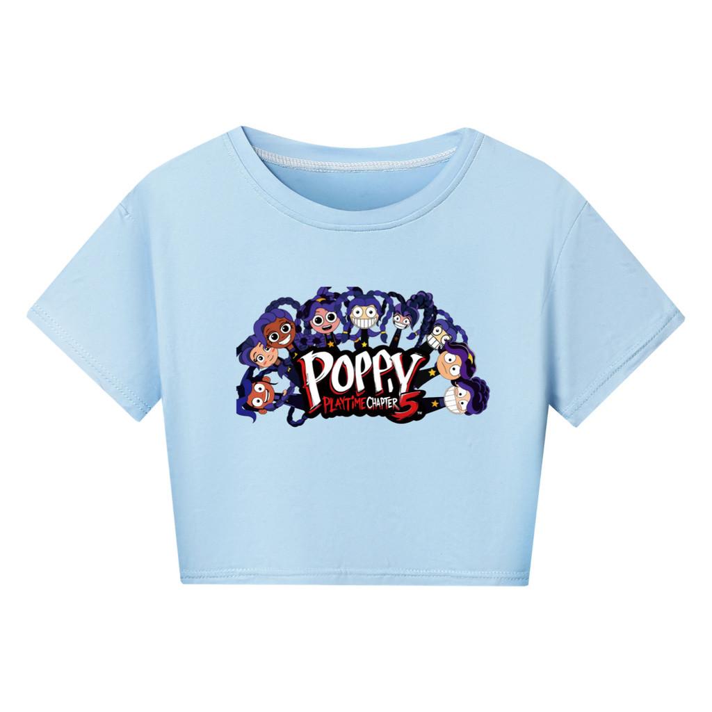 5633 Kids Girls Lily Lovebraids Print Short Sleeves Short T-Shirt