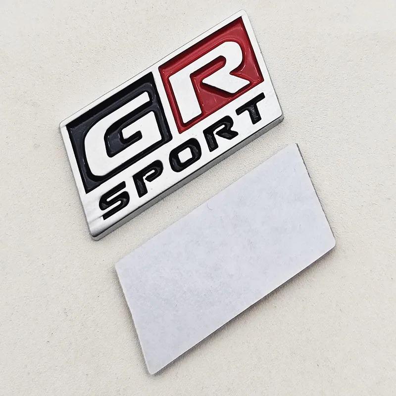 3D Metal GR Sport Logo Steering Wheel Badge Lnterior Sticker Decoration Emblem For Toyota RAV4 Camry Corolla Prado Land Cruiser