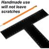 T Square Ruler 12 Inch T Ruler for Crafting, Architectural Scale Ruler Tee Ruler for Drafting Architecture Engineering & Art Projects Precision
