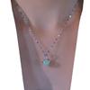 2025 Silver Clavicle Necklace for Women - Non-Fading, Washable, Light Luxury Pendant