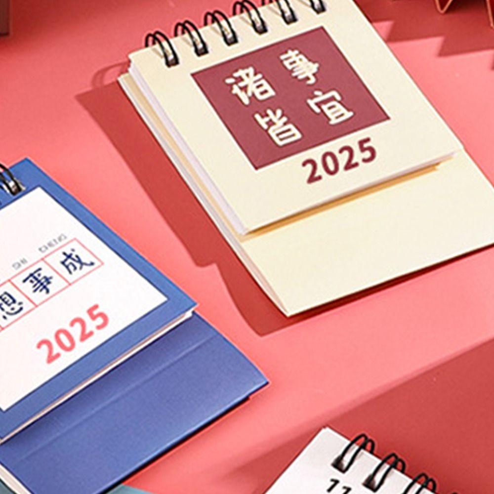 Thick Paper Mini Desk Calendar 18-Month Monthly Planner Agenda Table Planner  Home