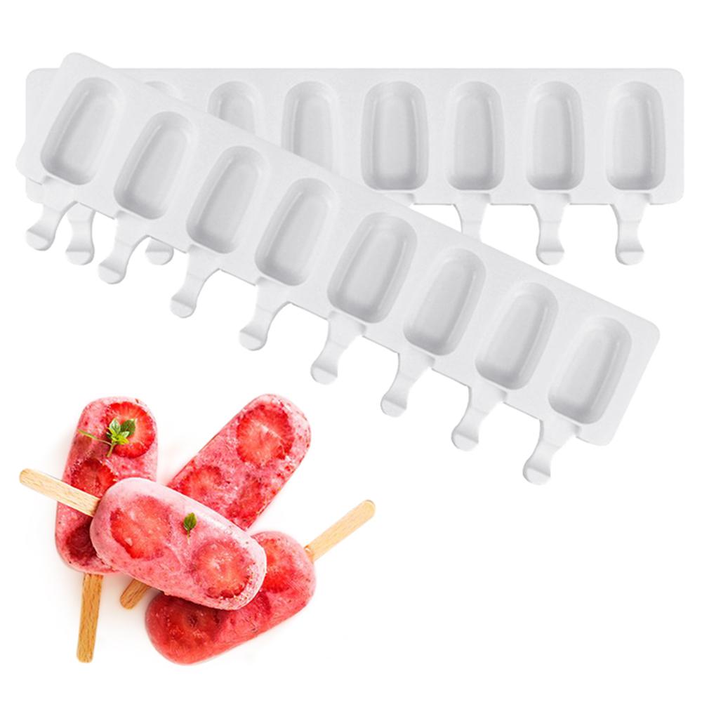 Ice Cream Molds Silicone Food Grade Ice Pop Cube Popsicle Mold With Sticks Dessert DIY Magnum Cake Mold Ice Cream Maker