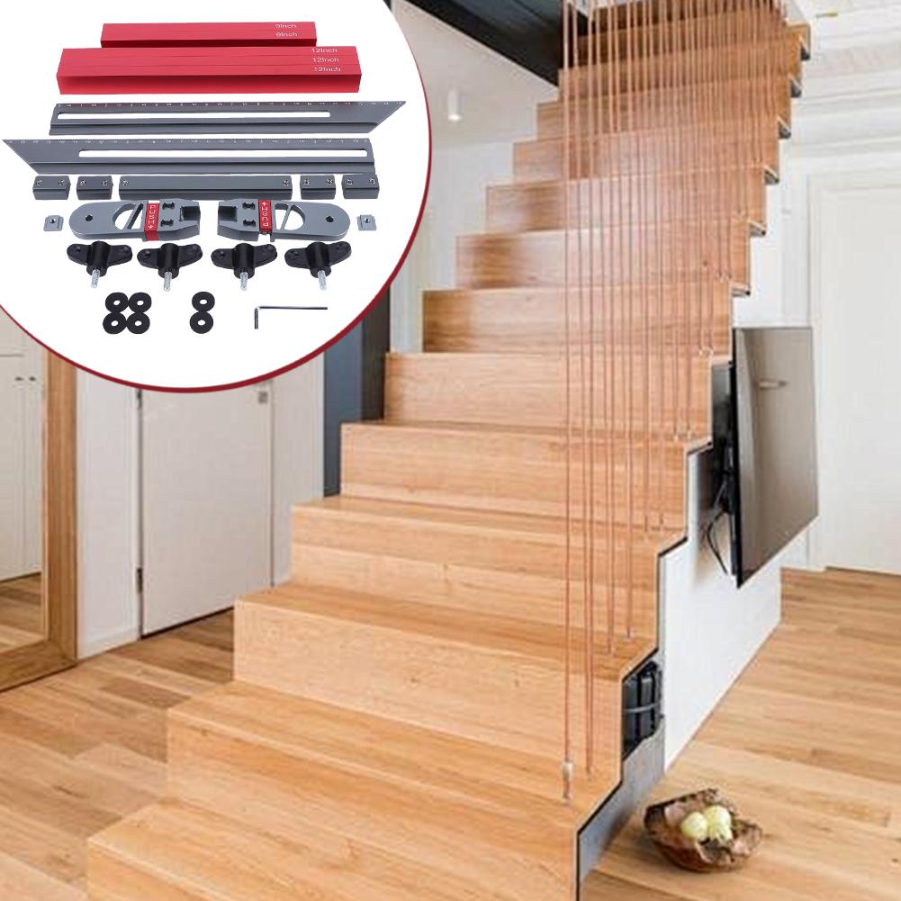 Stair Tread Template Tool Upgrade Stair Tread Gauge Tool Accurate Stair Tread Measuring Tool Jig Stair Tread and Shelf Gauge