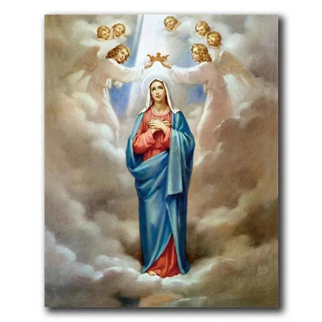 Panna Maria z Guadalupe Mexiko Plátno Obrazy Plakáty a Tisky Nástěnné Umění Obrázek Pro Dekoraci Obývacího Pokoj