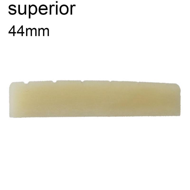 

Unbleached Bone Acoustic Classical Guitar Nut Slotted Folk 72/74/76mm DIY And Upper Lower Saddle 43/44/45mm Nuts Slotted Fo H6F8