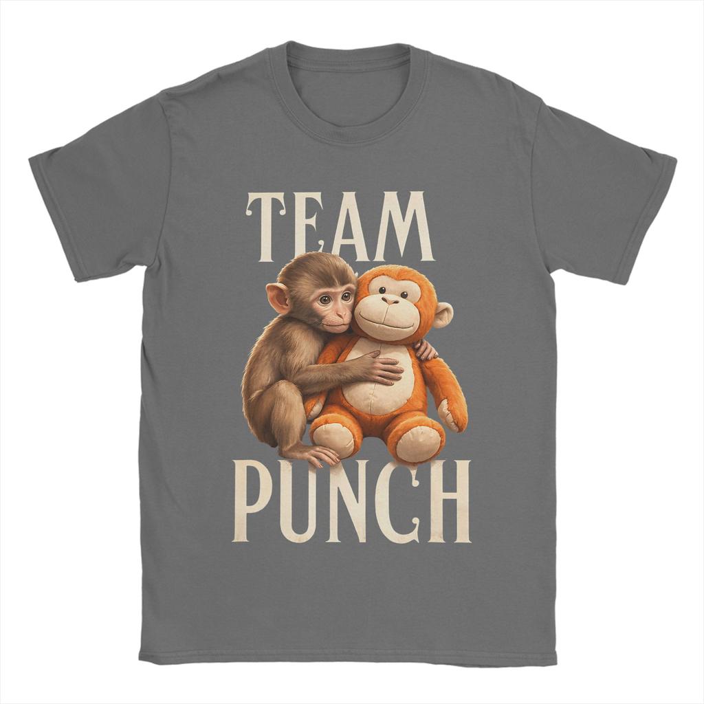 Baby Monkey Punch Team Punch Unisex T Shirt Casual Tees Short Sleeve Round Neck TShirts Pure Cotton Printing Tops