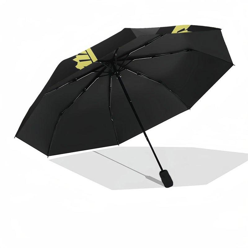 1 Rammstein Band Umbrella - Tri-fold automatic opening and closing umbrella with eight steel ribs, suitable for everyday outdoor use