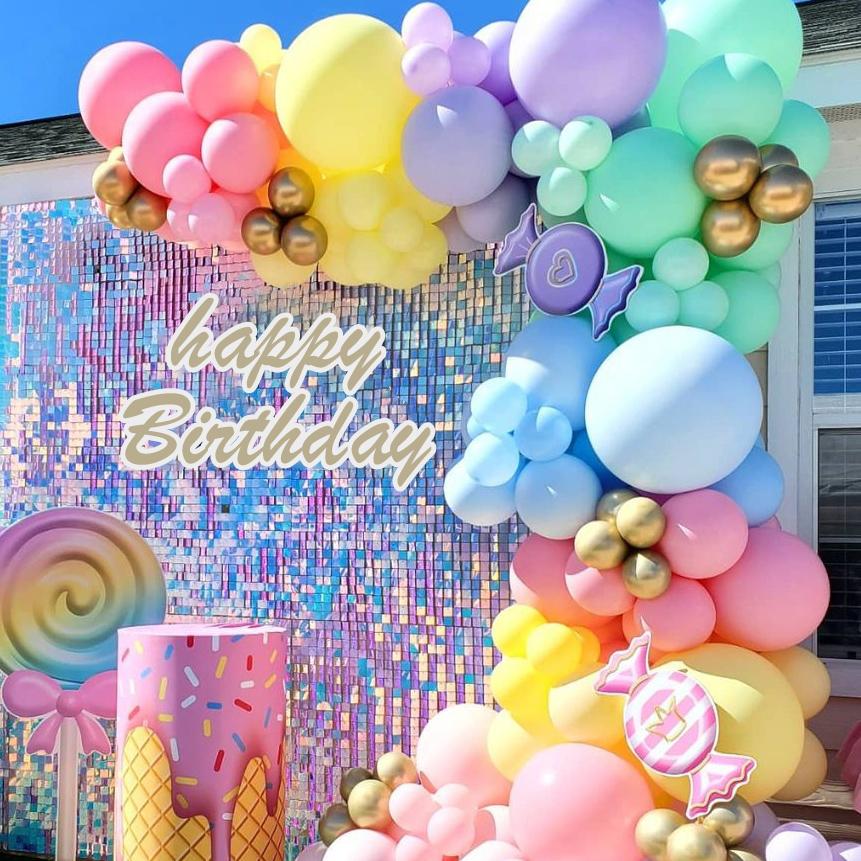 Buntes Macaron Luftballons Girlande Bogen Kit Hochzeit Geburtstagsfeier Deko Kindergeburtstag Hochzeitszubehör Latexballon Babyparty