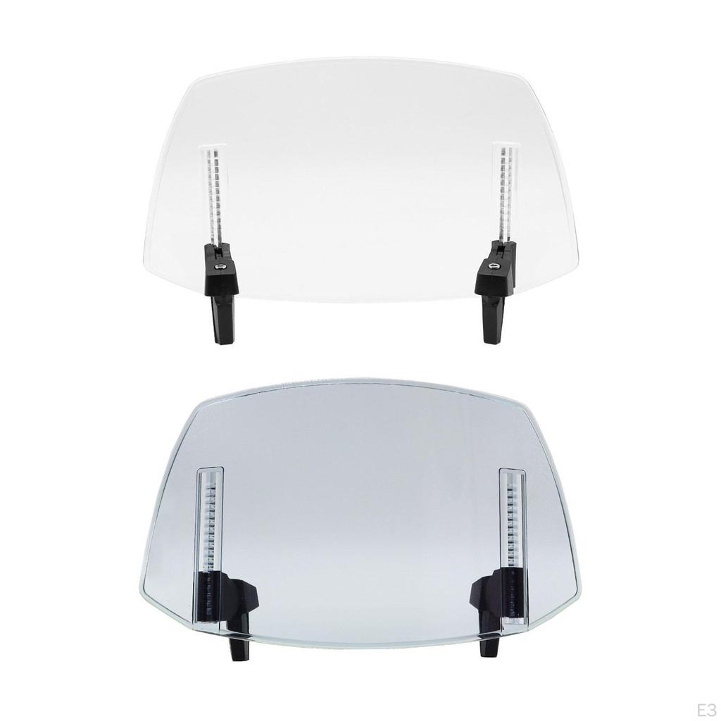 Motorcycle Wind Deflector Adjustable Riding Parts Windscreen Easy Installation Durable