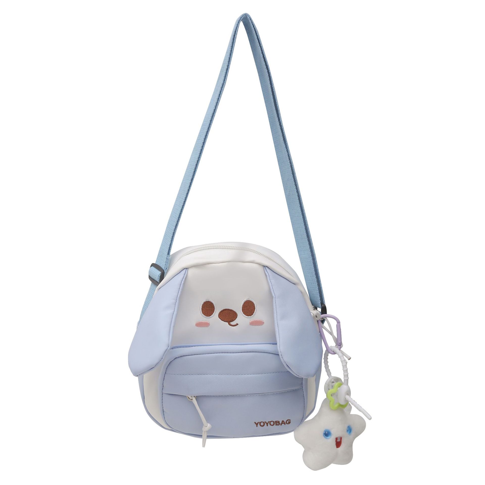 

Pattern Dog Animal Phone Single Shoulder Crossbody Bag With Pendant Gift Unisex небо синє кольору