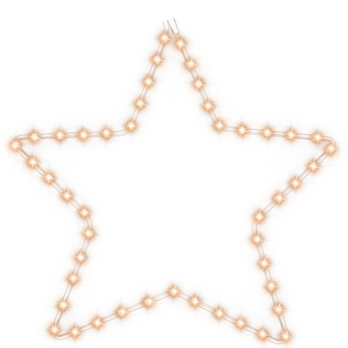 VidaXL Figure d'Etoile de Noël avec 48 LED Décoration de Noël Ornement de Vacances Décoration de Fête Salle de Séjour 343292