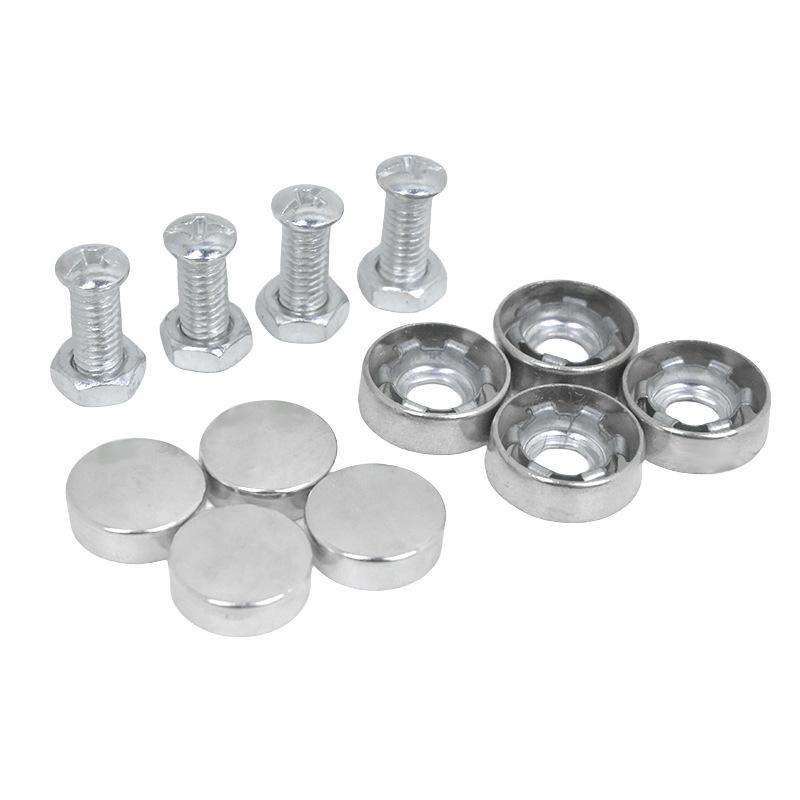 1 Stück Auto Kennzeichen Ausgestanzt Massiv Doppellagig Motorrad Kennzeichenhalter Carbonstruktur Aluminiumlegierung Kennzeichenhalter
