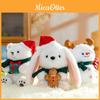 Christmas Plush Bear Snowman Soft Toy With Pp Cotton Filling For Holiday Gift