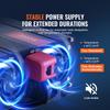 VEVOR Modified Sine Wave Inverter, 3000Watt, DC 12V To AC 230V LCD Display Power Inverter with 3 AC Outlets 2 USB Port 1 Type-C Port 10 Spare Fuses