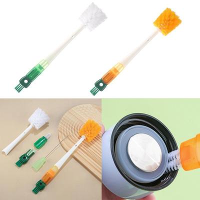 5 In 1 Cup Cleaning Brush Multi-functional Detachable Water Bottles Cleaner Long Handle Bottle Gap Cleaner Brush