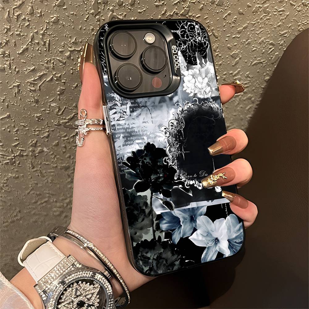 

Cyber Sigil Cross Goth Phone Case For iPhone 15,16,12,14,13,17,11,E,Pro,Max,Plus,Air,Mini Black TPU Cover iPhone15plus